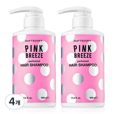 Duft&Doft Perfumed Shampoo Pink Breeze, 500ml, 4 Pcs.