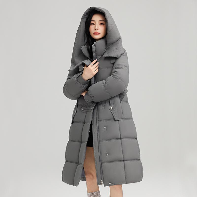Autumn Winter Thicken Warm Parka Women Casual Sweety Solid Color Big Pocket Loose Long Hooded Coat Jackets Outwear