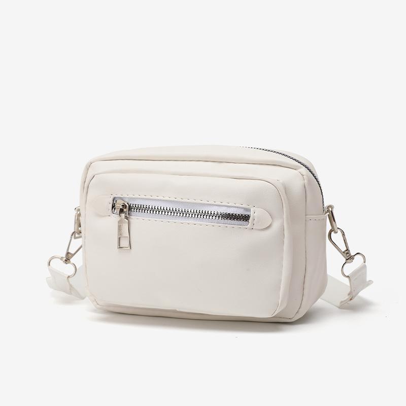 Simple Women's Messenger Bag New Fashion Casual Large Capacity Solid Color Change Bag Pendant Shoulder Bag