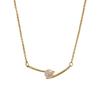 Single Pearl Necklace, Minimal Luxury Clavicle Chain, 2024 New Plain Chain Ins Jewelry