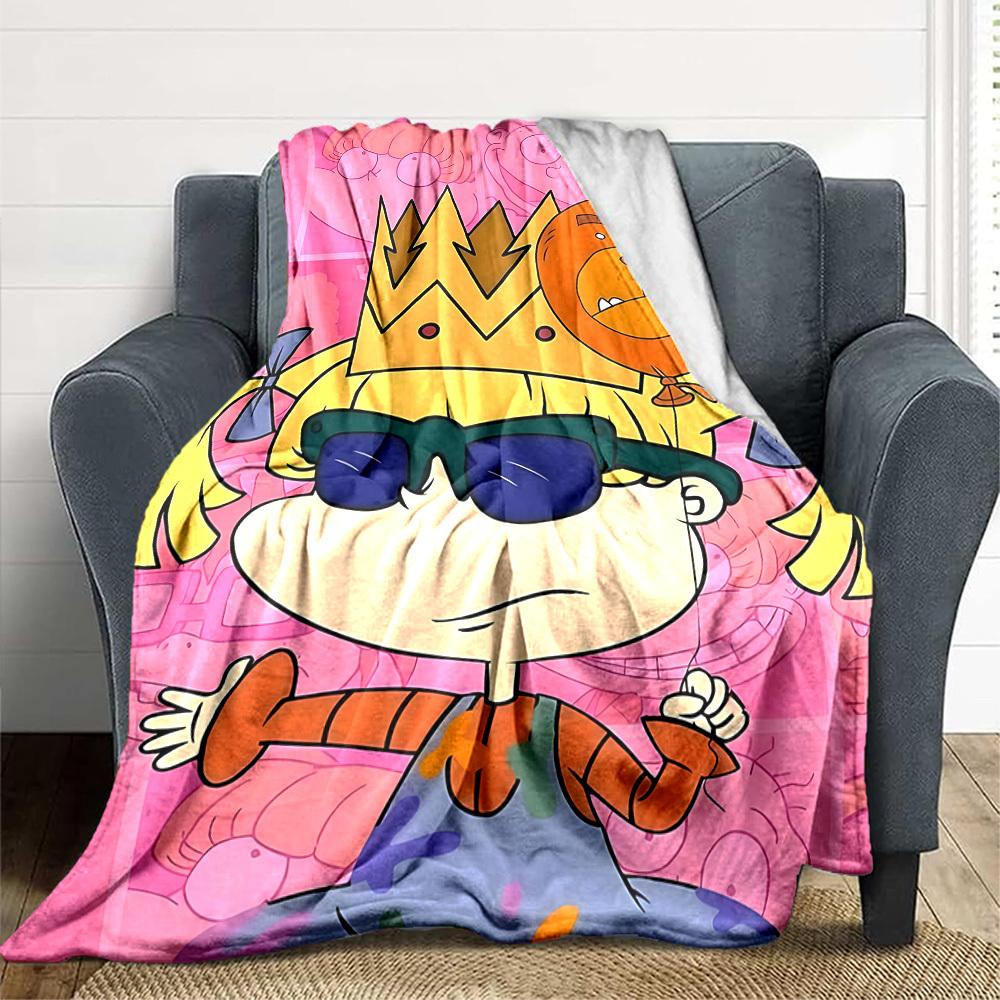 1pc Rugrats Soft Skin-Friendly Flannel with Digital Printing, Various Sizes Available for Family, Friends, Birthday021