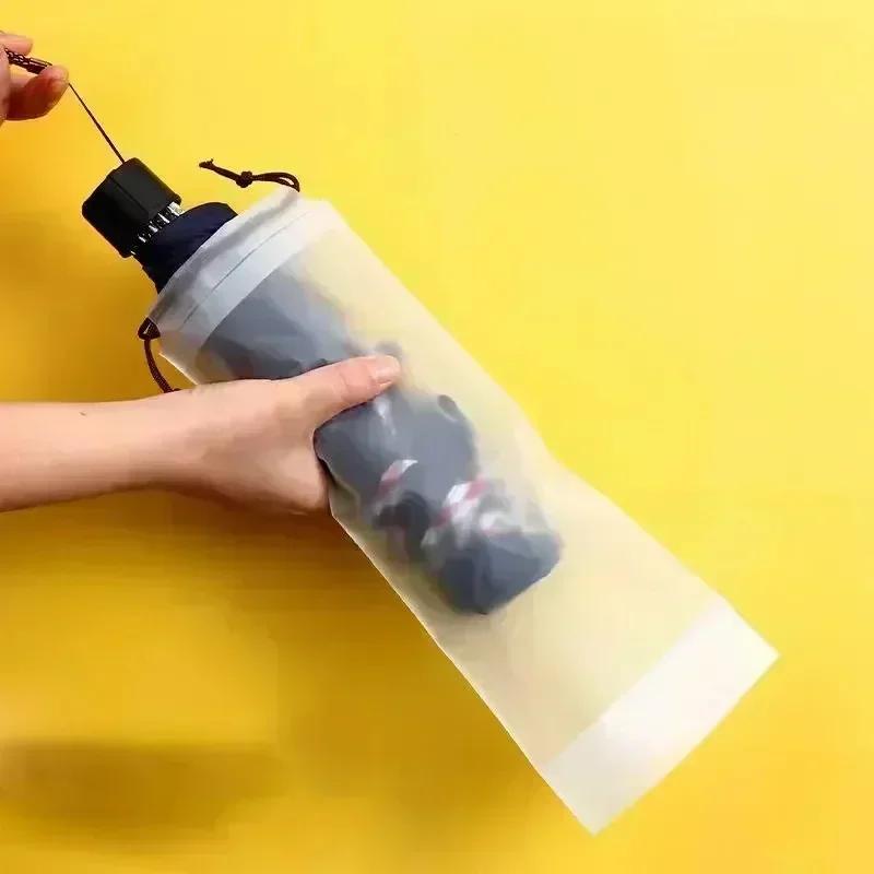Umbrella Storage Waterproof Frosted Bag Reusable Portable Collapsible Drawstring Car Storages Sleeve Auto Accessories