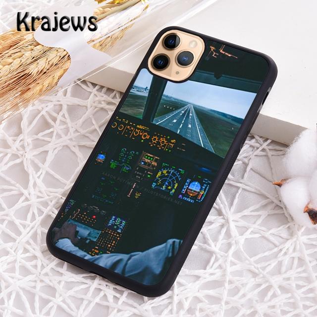 Cool Airplane Cockpit Phone Case Cover For iPhone 17 Air 16 15 14 plus 12 13 pro max coque Shell Fundas