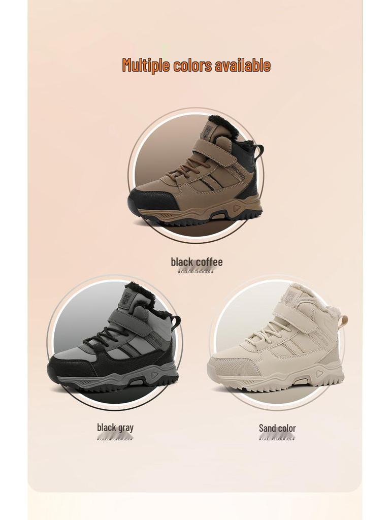 2025 Winter Kids' Snow Boots and Unisex Warm Cotton Travel Shoes