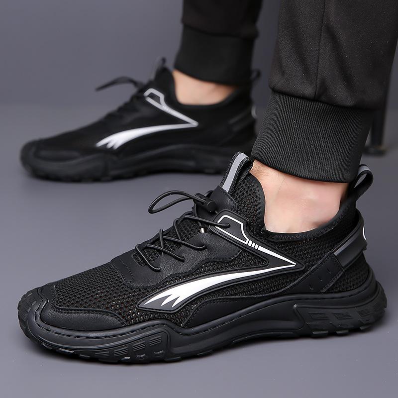 Summer sports shoes men's new breathable fly-woven mesh shoes thin hollow casual shoes lightweight mesh men's shoes