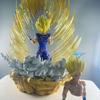 Drogan Boll Son Gohan Anime Figures Super Saiyan 2 Figurine Luminous Statue Replaceable Head Hand Model Fans Birthday Gifts Toys