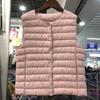 New Women Vintage Sleeveless Puffer Jacket Spring Winter Female White Duck Down Ultra Lightweight Packable Warm Down Liner Vest
