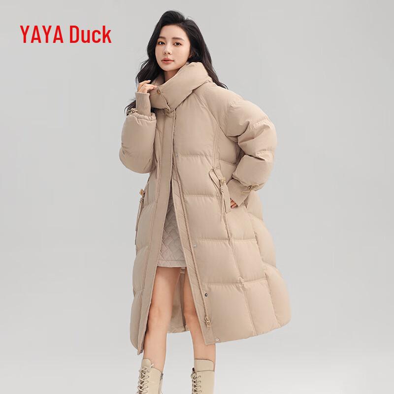 YAYA 2024 Women s Long Hooded Duck Down Parka M