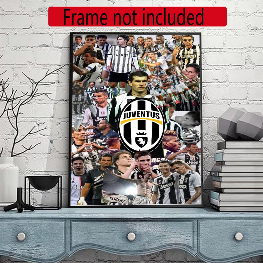 Juventus 5D Diamond Painting Round Diamond Rhinestones Mosaic Diamond Embroidery Wall Paintings Rhinestones Gift Frameless