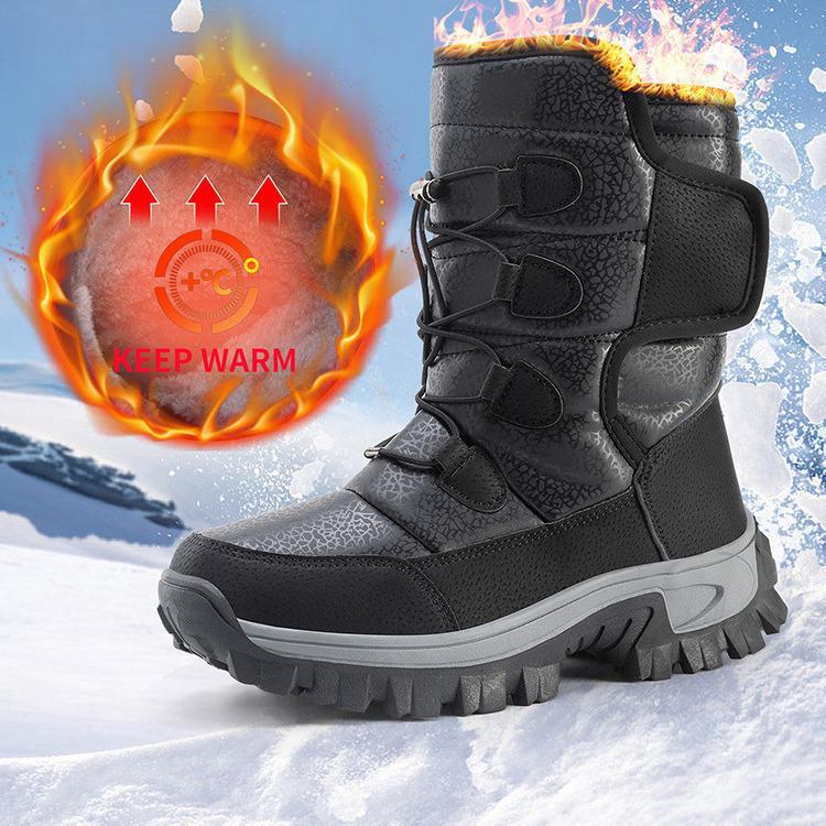 2024 Teplé zimní sněhule s kožešinovou podšívkou – Silný design s vysokým svrškem pro extrémní chlad, Ideální pro páry