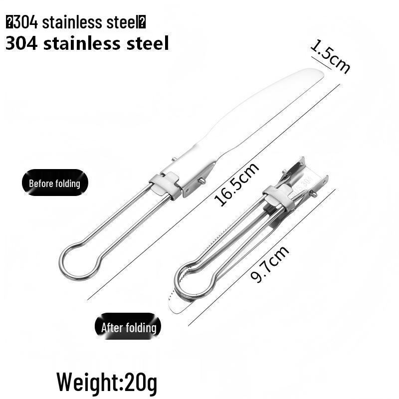 Liang Sheng Ultra-light Titanium Folding Cutlery Set: Spoon, Fork, Chopsticks for Camping, Picnic, Travel, and Hiking.