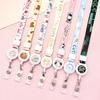 Cartoon Teleskopische Leichtziehbare Schnalle Lanyard Studenten Anti-Verlust Kartenhalter Halsband Langes Seil Arbeits Namensschild Namensschild Lanyard