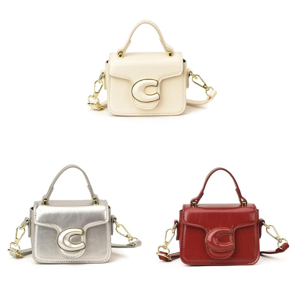 Minimalist Small Handheld Bag Pu Material With Card Pocket For Street Style
