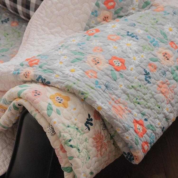 Garden Washed Cotton Four Seasons Universal Cotton Fabric Sofa Cushion Cotton Cushion Backrest Towel Cover.
