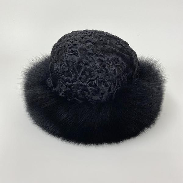 Fluffy Winter Fur Hats Women Warm Furry Outdoor Real Fur Fedora Caps Thick Bucket Snow Dome Hat