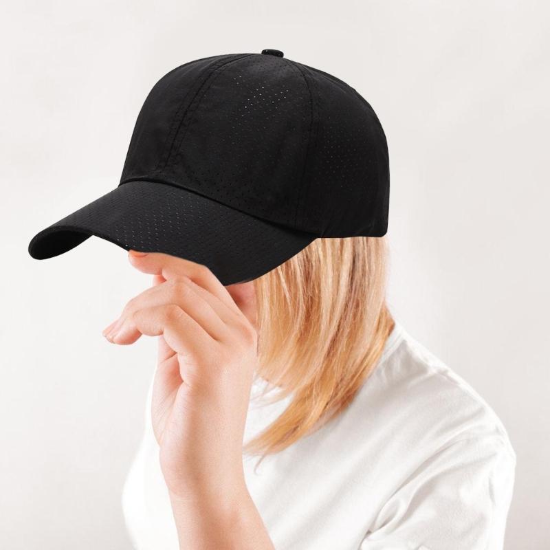 Breathable Quick Drying Baseball Caps Adjust Size Sun Hat Fishing Climbing Hunting Travel Visors Hat for Male Adult