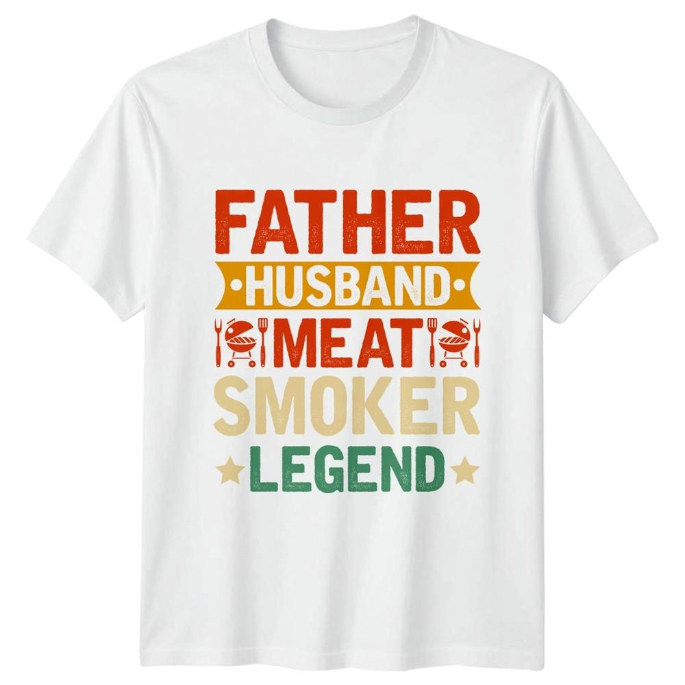 Father Husband Meat Smoker Legend Unisexs Tshirt Meat Smoking Bbq Fathers Day Gift S
