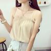 Capo Estivo Retro, Top Versatile Pieghettato Sexy da Vacanza, Canottiera Sottogiacca in Chiffon Fresco da Donna