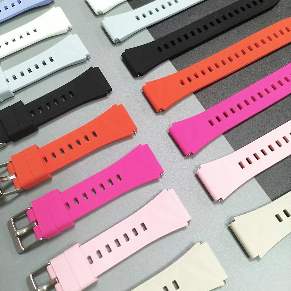 Silicone 18mm Strap for HUAWEI WATCH Band GT 5 4 41mm Bracelet For Garmin Forerunner 265S 255S/Vivoacrive 4S 3S/Venu 3S 2S Bands