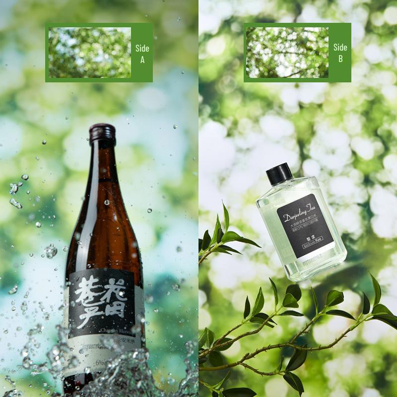 3D Double-Sided Tree Shadow Background Paper for Photography: Minimalist Prop for Cosmetics, Food, and Jewelry Still Life