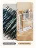 Wrought Iron Umbrella Stand: Compact Doorway Storage Rack & Draining Shelf