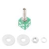 4x Custom DICE License Plate Bolt Screw Green Plastic Motorcycle Chopper Bobber