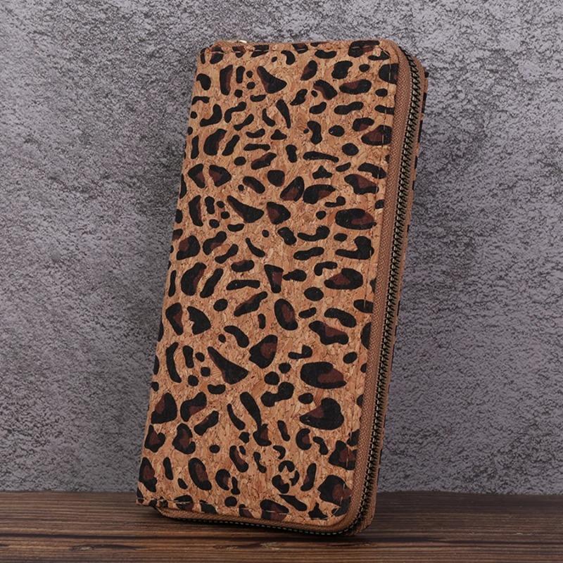 Minimalist Retro Wallet With Leopard Print, Multifunctional And Multi Card Holder, Fashionable Hand-held Bag