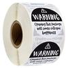 1Roll Fragile Stickers Candle Warning Label Candle Jar Container Stickers Waterproof Wax Melting Safety Label Vow Sticker Label