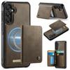 CaseMe Me80 Magnetic RFID Wallet Phone Case For Samsung Galaxy S24 FE 5G, Detachable Multi Card Slot Kickstand Anti-Theft Cover