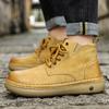 Men Boots Winter High Top Leather Shoes Fashion  Shoes Fashion Ankle Boots Business Casual Outdoor Shoes Male Sneakers New