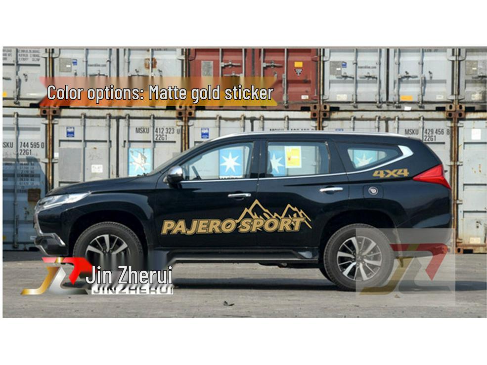 Autocolante Caroserie Mitsubishi Pajero Sport: Autocolante Dungi de Cursă & Bară de Culoare Personalizată