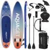 Aquaget® SUP Board 350 Cm – Inflatable SUP Board with Seat and Accessories, DWF Dropstitch Construction