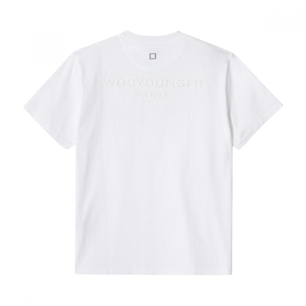 Woo Yeong Mi M241tS09 715w luMinouS Back Logo Women S Short Sleeve Tee
