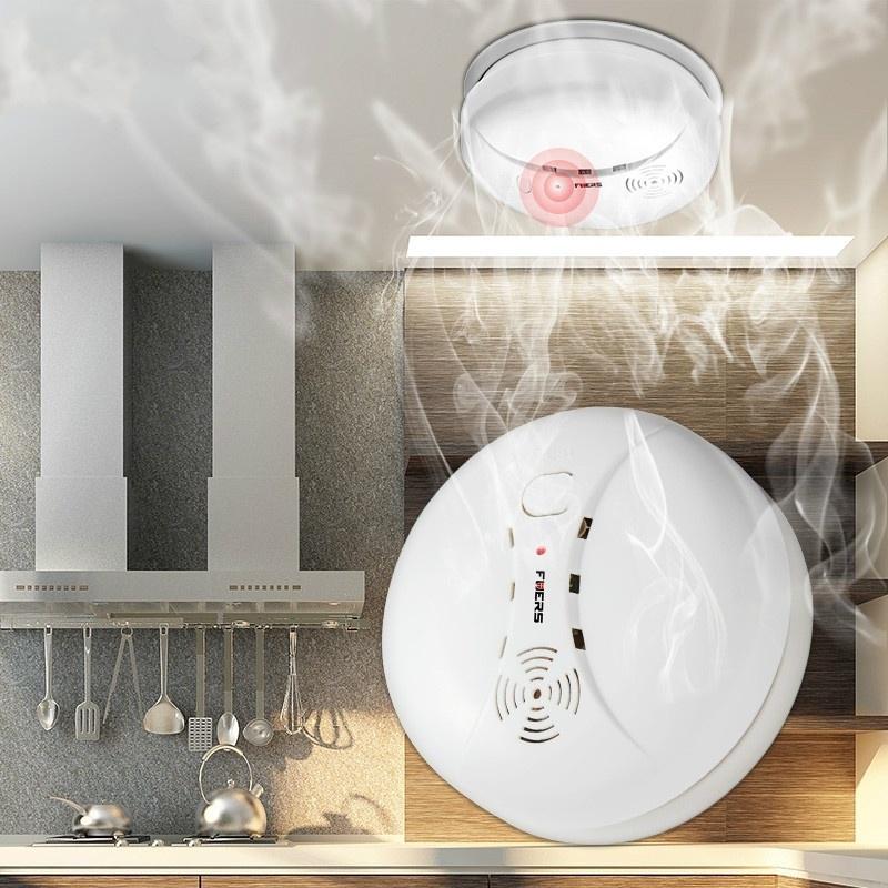 

Беспроводной детектор дыма, независимый противопожарный датчик дыма, сигнализация более 85 дБ для Wi-Fi GSM Home Securit