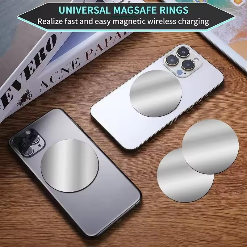 1-5Pcs 8cm Magnetic Metal Plate Disk for Mobile Phone Tablet Universal Self Adhesive Iron Disk Patch Sticker for Magnetic Holder