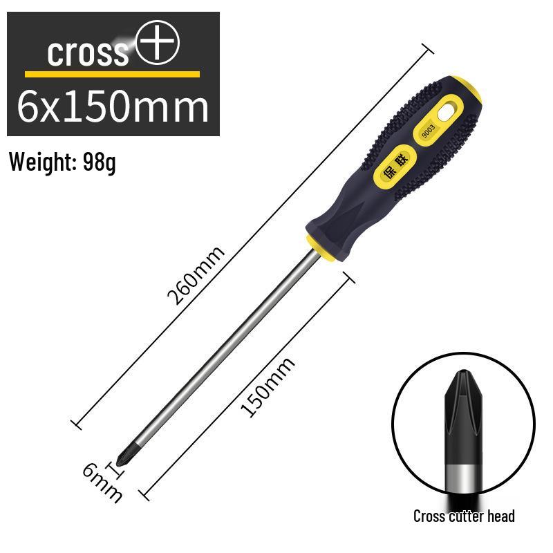 Conjunto de Chaves de Fenda Magnéticas de Grau Industrial - Phillips e Fenda