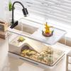 Small Turtle Habitat Tank with Heating Pad and Basking Light Constant Temperature Reptile Hibernation Box Complete Pet Ecosystem