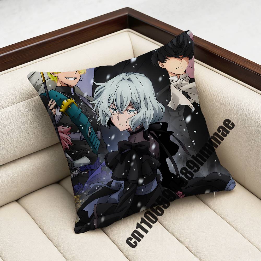 For The Case Study Of V-Vanitas Noe Archiviste Throw Pillow Case Sham 45X45Cm 40X40Cm Square Car Pillowcase Pad Cushion Cover