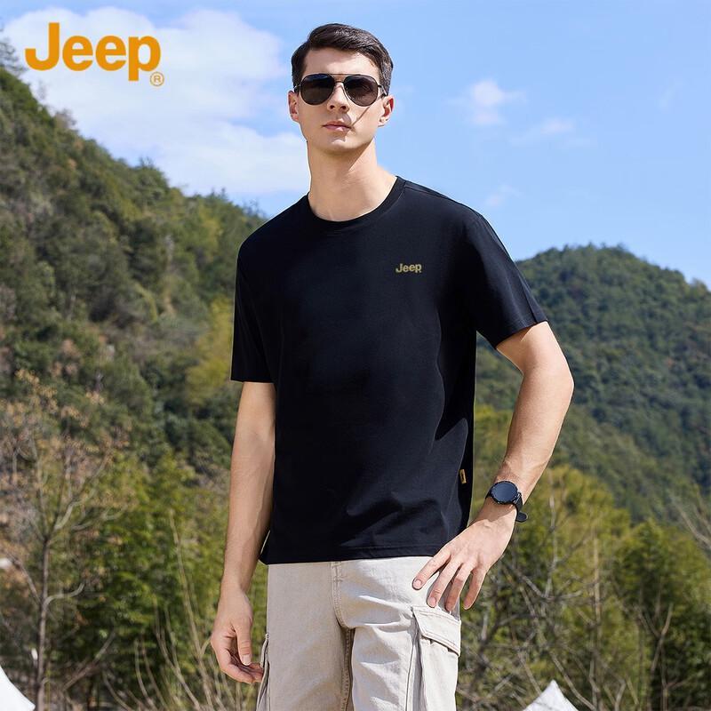 JEEP Men's Round Neck Short Sleeve T-shirt