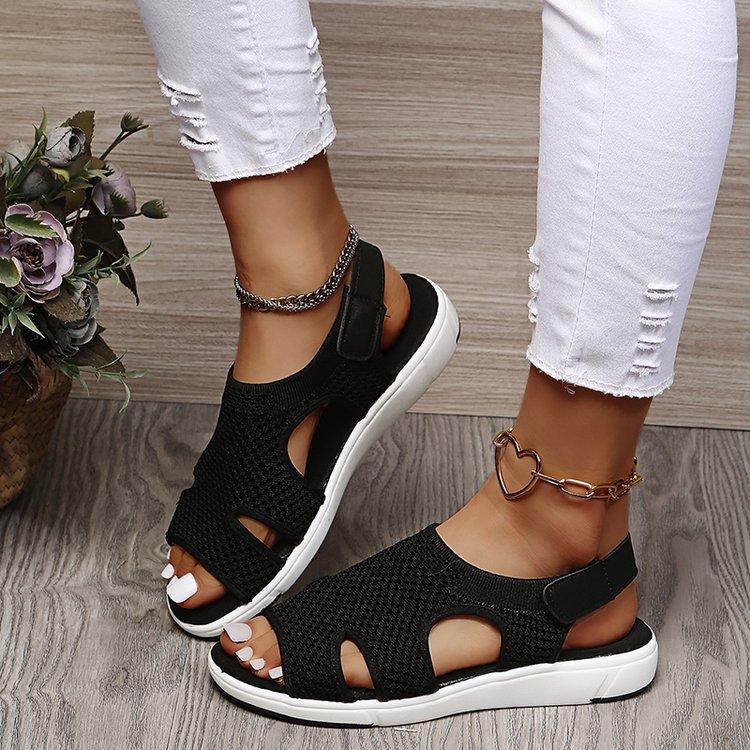 Fashion Summer Women Sandals Big Size Flat Casual Shoes Breathable Mesh Platform Shoes Woman Fashion Beach Sandal Sandalias De Las Mujer