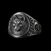 Little Wolf Head Ring Men's Trendy Ins Retro Single Index Finger Domineering Trendy Men's Open Ring