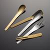 304 Hammer Stainless Steel Coffee Dessert Spoon and Fork Japanese Small Fresh Ice Cream Spoon Cake Mooncake Fruit Fork