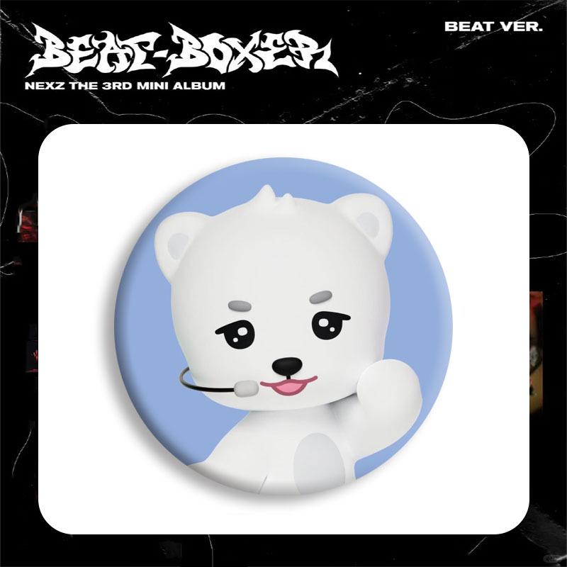 NEXZ Flash Mob Cartoon Badge Mirror Keychain Pendant - Kpop Support Merchandise. Badge