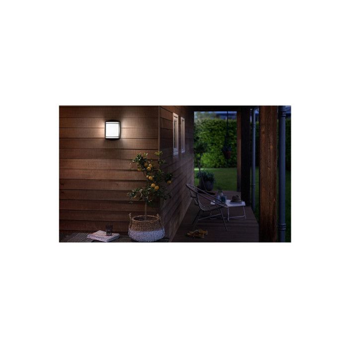 Philips Antelope Applique en Verre 1 x 6 W 230 V 4000 K Noir 206 mm x 96 mm x 281 mm - 1732030P3