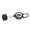 Billiard Chalk Holder ABS Portable Pool Chalk Holder with Retractable Rope Buckle for Billiard Accessory Round