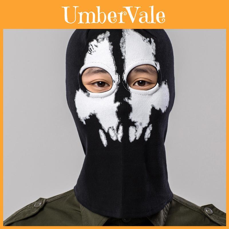 Premium Quality Full Face Skeleton Ghost Skull Mask For Halloween And Biker Events