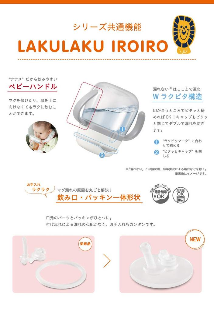 Combi Rakumug First 1 Cup Cup, Border, White, (x 1)