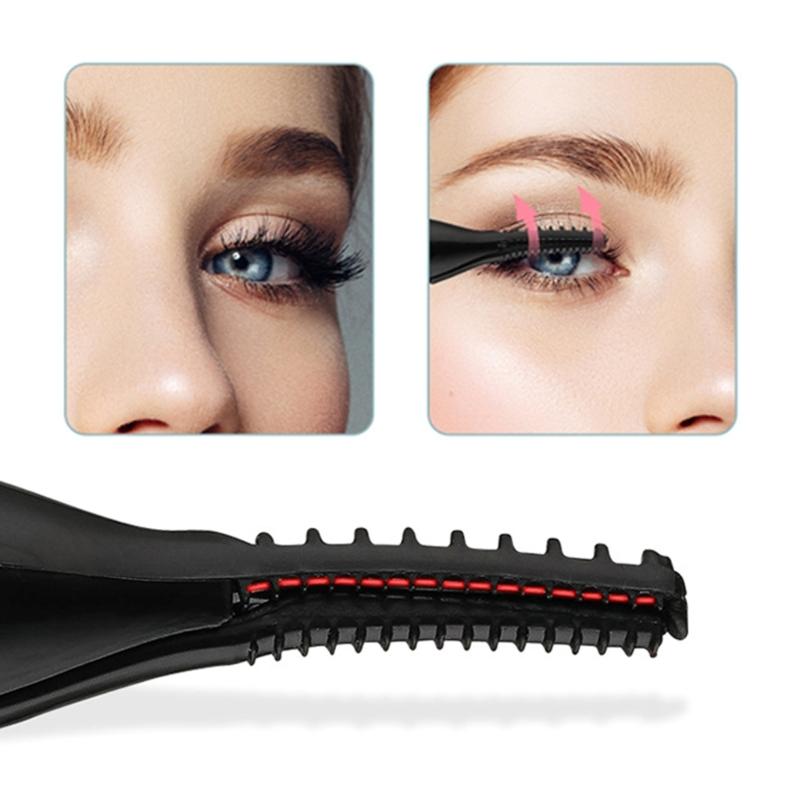 Quick Heating Lash Curler Rechargeable Mini Eyelash Styler Portable Makeup Tool for Lasting Eye Lashes Curling