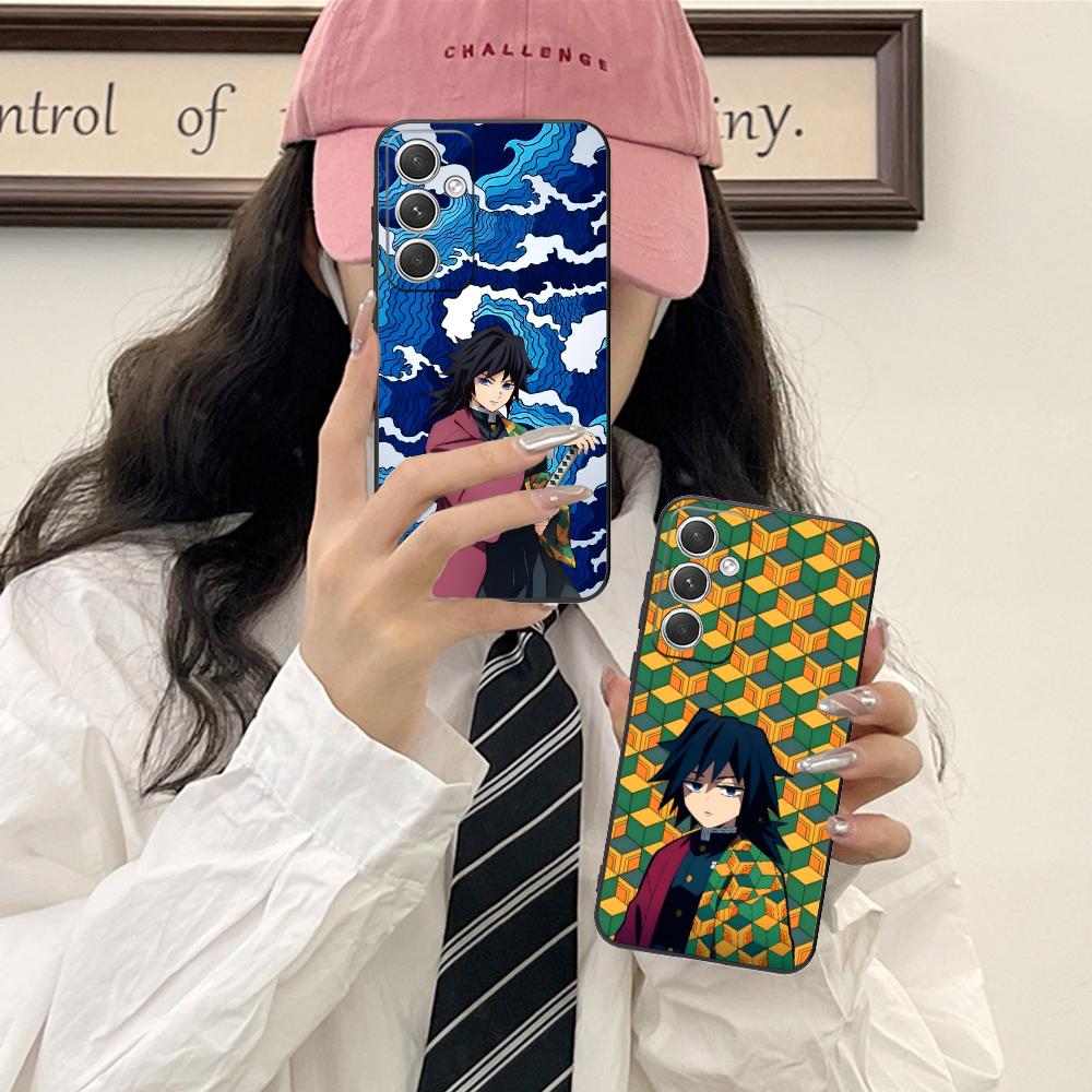 Demon Slayer Giyu Tomioka Phone Case for Samsung Galaxy S25 S24 S23 S22 S21 S20 Note20 Plus FE Ultra Colour Protective Luxury
