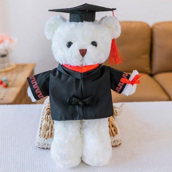 30CM Doll Graduation Gown Set with Tassels Hat Diploma DIY Plush